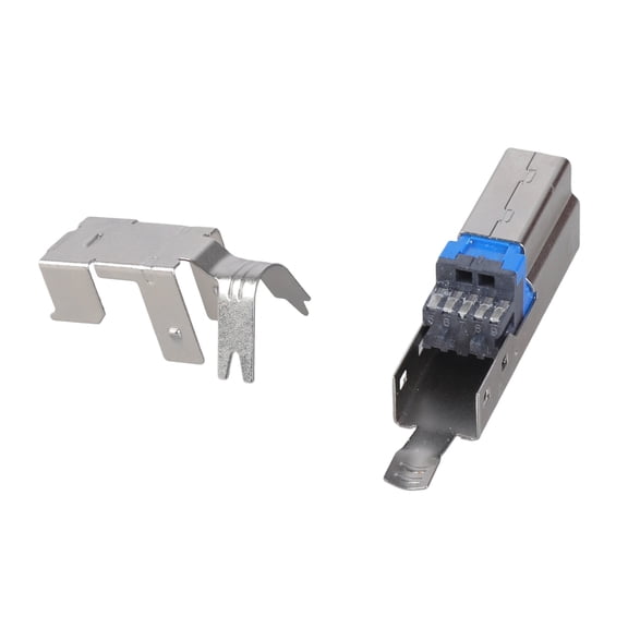 USB B Type B Male Plug Aluminum Housing for Repair Data Cable 6mm Cable Opening