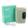thumbnail image 1 of USB Baby Milk Warmer Water Warmer Bottle Heater Travel Stroller Insulated Bag Baby Nursing Safe Kids Supplies for Outdoor Winter (green), 1 of 7