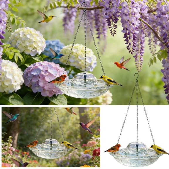 USB Bird Bath Fountain Pump, Submersible Water Pump with Remote Control, 8 Nozzles 20 RGB LED Lights, Floating Pond Fountain for Outdoor Garden, Birdbath Water Feature