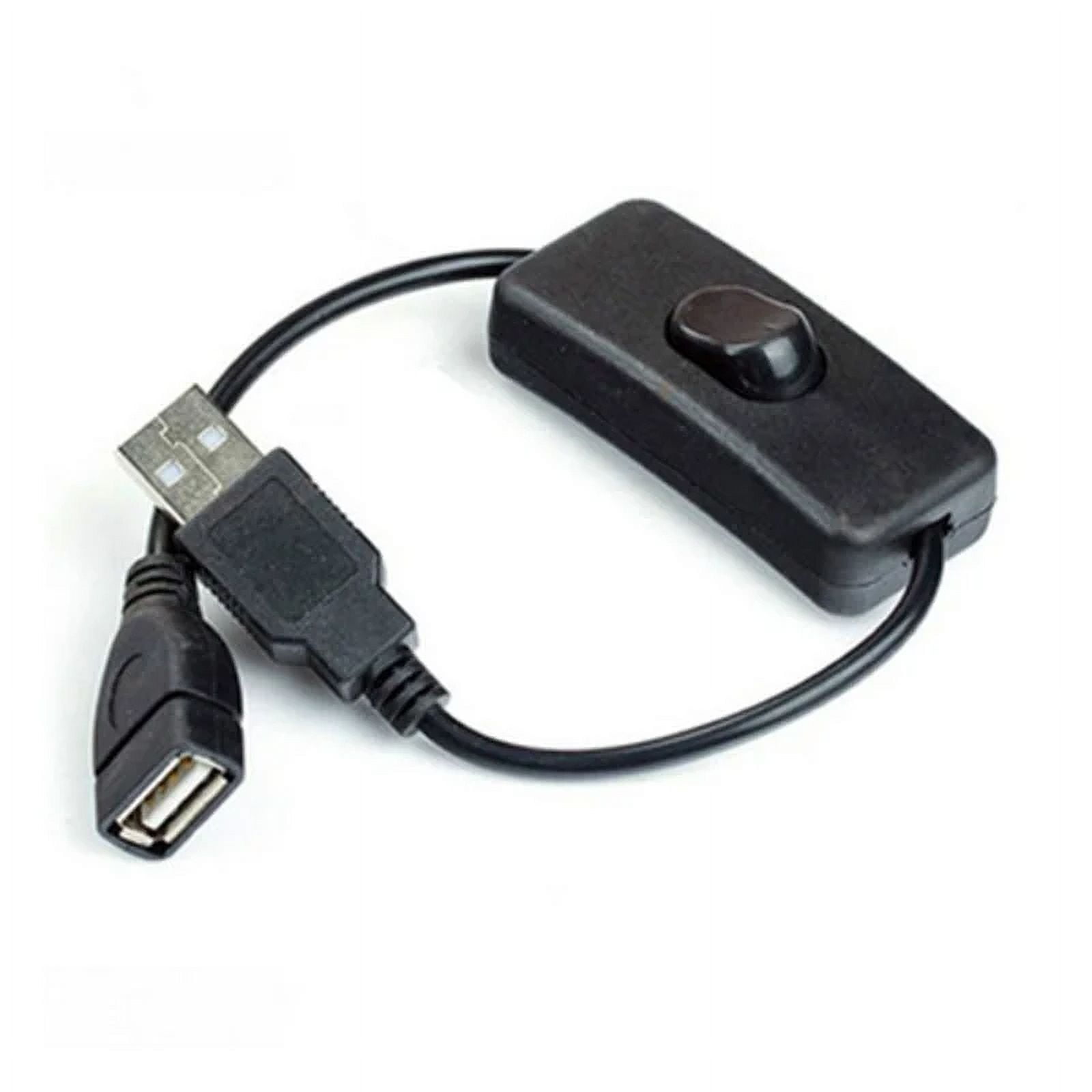 USB Black ESCAM 28cm USB Cable with Switch ON/OFF Cable Extension ...