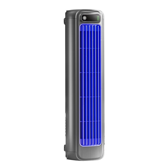 USB Bladeless Tower Fan – Lightweight Portable Turbo Fan, 3‑Speed Strong Airflow, Ultra‑Quiet Desktop Cooling for Office, Travel, Kitchen & Home