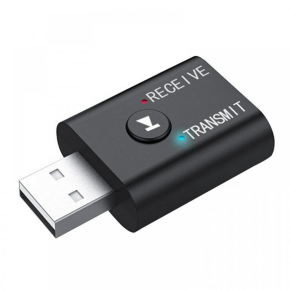 USB Bluetooth 5.0 Audio Adapter Transmitter Receiver 2-in-1 for Wireless Bluetooth Earbuds Earphones Headphones Connect to Desktop PC TV, Car/Home Stereo Sound System (Only for Audio)