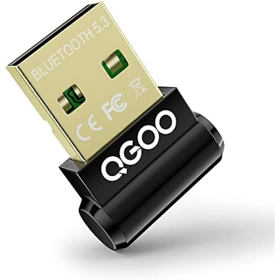 USB Bluetooth 5.3 Adapter for Desktop PC, Really Plug & Play Mini Bluetooth EDR Dongle Receiver & transmitter for Laptop Computer Headphones Keyboard Mouse Speakers Printer Windows 11/10/8.1