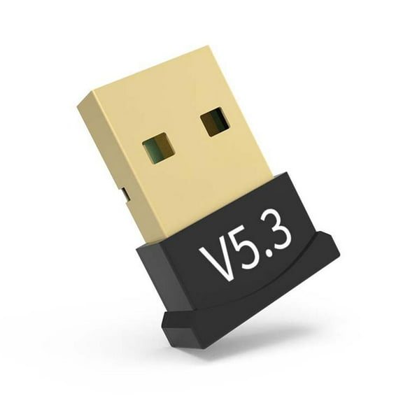 USB Bluetooth 5.3 Adapter for PC Laptop, Mini Plug & Play Wireless Audio Dongle Receiver Transmitter for Windows