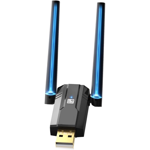 USB Bluetooth 5.4 Adapter for PC Laptop, Long Range 492FT Wireless Dongle Adaptor for Windows 11 10 8.1 7 Desktop, Plug and Play Bluetooth Mouse Keyboard Headphones Speaker Game Controller