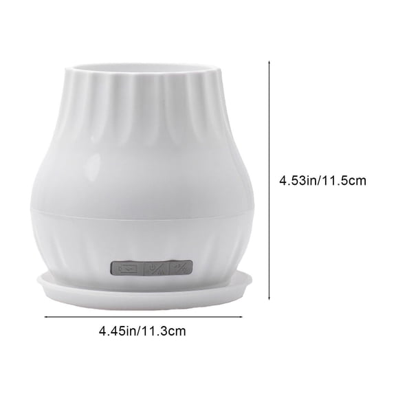 USB Bluetooth Speaker Flower Pot Wireless Speaker, Clear Stereo Sound With Bluetooth Connectivity And Decorative Planter Design, For Office Desk Home Decor Plant Lovers Workspace Entertainment