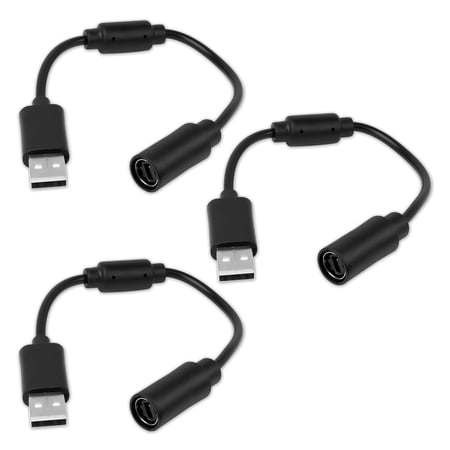USB Breakaway Cable for Xbox 360, Rocksmith Real Tone Cable, Xbox Controller Cord, Xbox USB Adapter, Guitar Hero Dongle , Compatible with Logitech G920 G923 G27 & Thrustmaster 458 Spider Racing Wheel