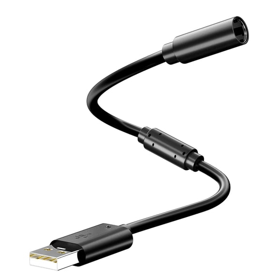 USB Breakaway Cable for Xbox 360 Controller, Logitech G920, G923 G27 G29, Thrustmaster 458 Spider, RockSmith - to Adapter (1, Black)