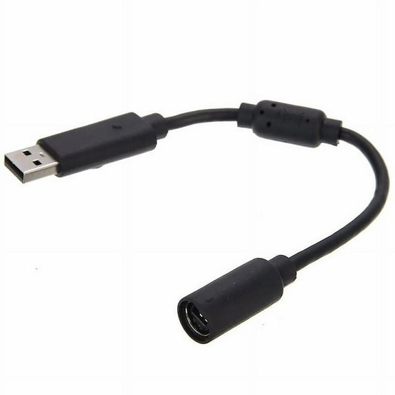 USB Breakaway Extension Cable Cord Adapter Compatible Xbox 360 Wired Gamepad Controller