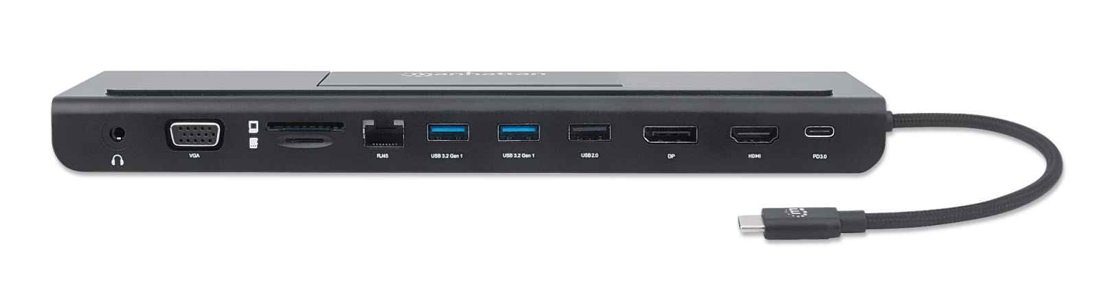 USB-C 11-in-1 Triple-Monitor Docking Station with MST