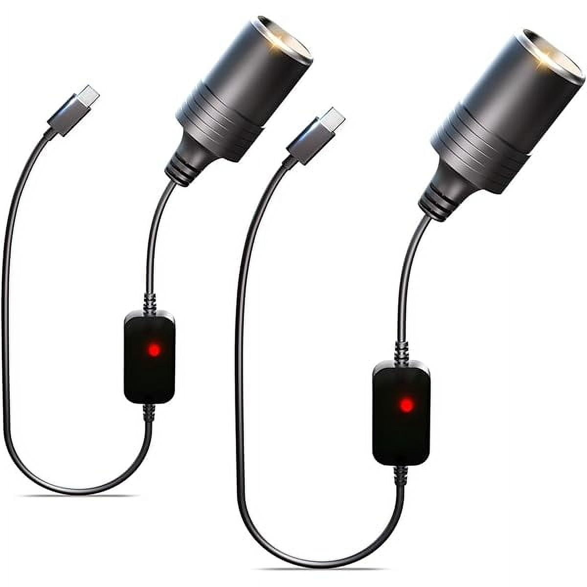 Dash Camera Car Charger, Mini USB And Micro USB Interfaces,L-Type Driving Recorders Power Cord 4m 13 12ft 12v 24v To Dc5v 3a - View #8