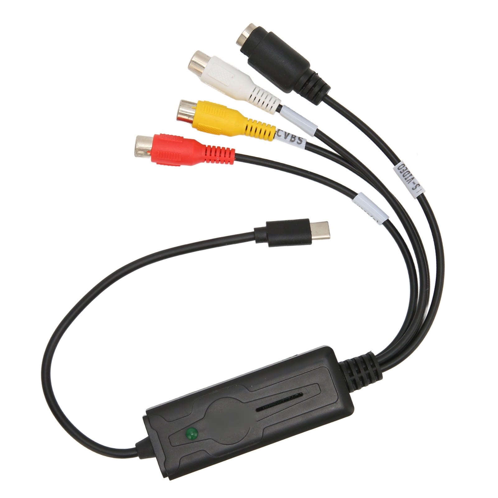 USB C 2.0 Audio Video Card, To USB Converter Adapter AV NTSC PAL Video