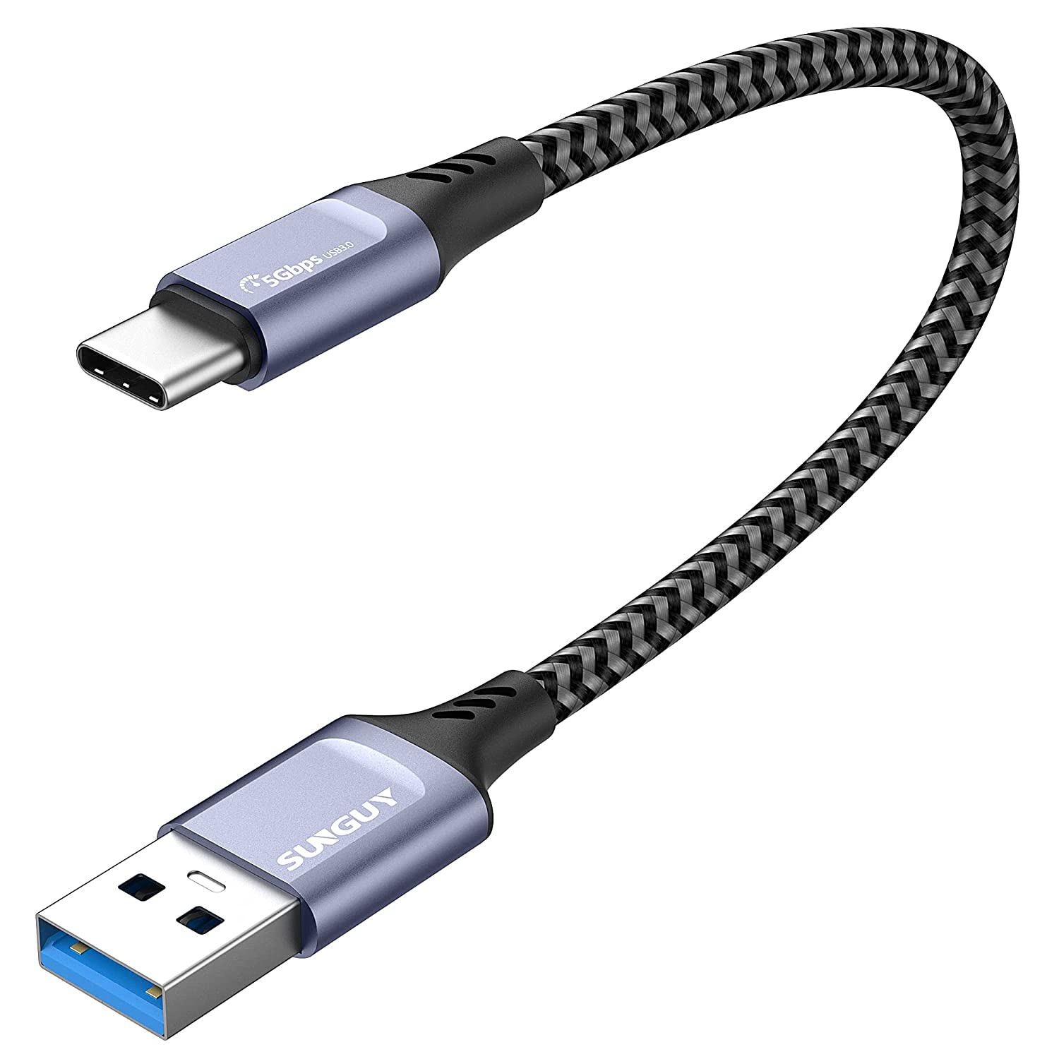 USB C 3.0 Cable 1FT, USB A to C Android Auto Cable 3A Fast Charging