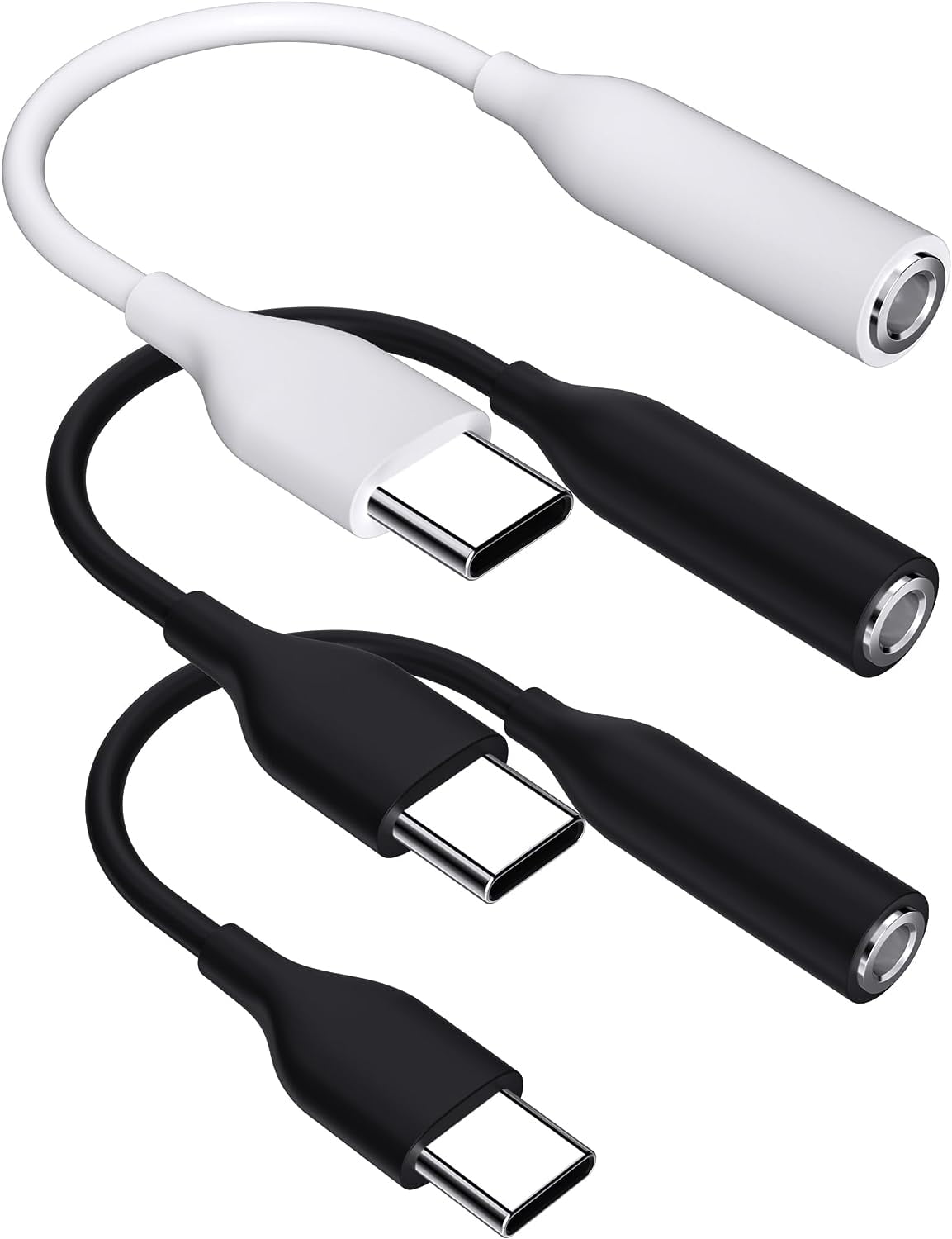 USB C to 3.5mm Audio Adapter, 3 Pack USB Type C to AUX Dongle Cable 3.5mm Headphone Jack