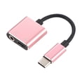 thumbnail image 1 of GAXIRE Type C Earphone Adapter Rose Gold 1Set 4.7x1.1x0.3In, 1 of 10