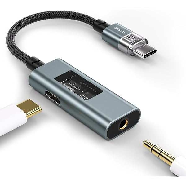 Adaptateur USB-C Double Audio/charge 60W PD - 2-en-1 Avec Câble TPE, Pour Smartphones, Tablettes, Switch - Transfert Audio Et Recharge Simultanés