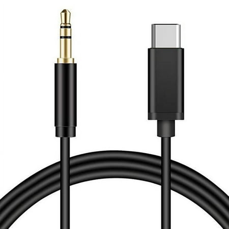 USB C to 3.5mm Audio Aux Cable, Mxcudu USB C Male to 3.5mm Male Extension Headphone Audio Stereo Cord Car Aux Cable Compatible with Google Pixel 4/4XL/3/3XL, Galaxy Note10/Note 10+ and More(Black)