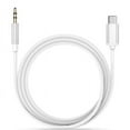 thumbnail image 1 of USB C to 3.5mm Audio Aux Cable, USB C Male to 3.5mm Male Extension Headphone Audio Stereo Cord Car Aux Cable Compatible with Google Pixel 4/4XL/3/3XL, Galaxy Note10/Note 10+ and More(White), 1 of 8