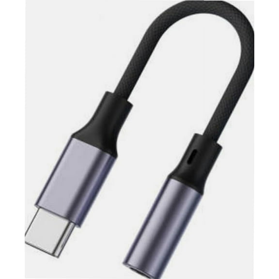 USB C to 3.5mm Audio Jack Adapter for Samsung, Type C to Headphone Adaptor Aux Dongle Hi-Res DAC Chip Earphone Cable Converter for All c type Mobiles, Tablets and Laptops
