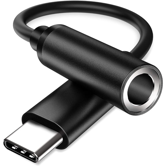 USB C to 3.5mm Aux Cable, USB C to 3.5mm Female Adapter, Type C to 3.5mm Audio Adapter for OnePlus 8T Noise Cancelling Headphones Jack Converter Adapter for OnePlus 8 7T Pro,Black