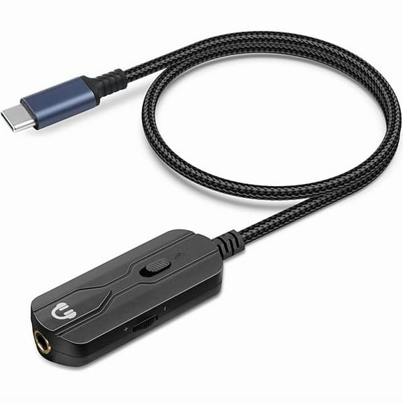 USB C to 3.5mm Female Headphone Extension Audio Cable Cord Aux Jack Adapter with Inline Mute Compatible with Samsung S23 S22 S21 Note 20 Ultra S20, Google Pixel 2/3/4 XL