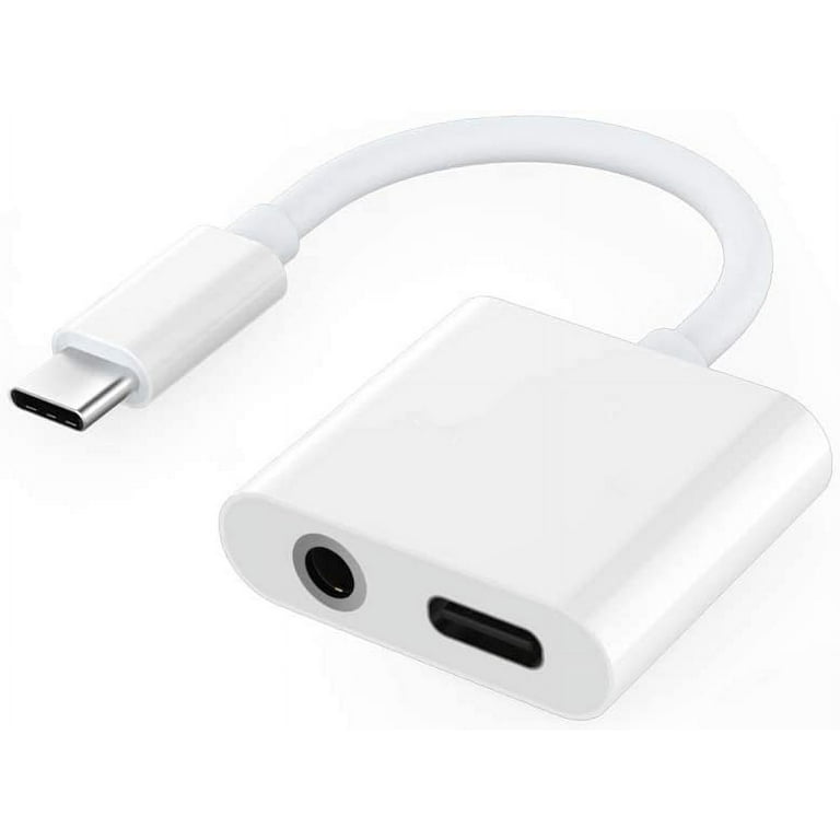 USB C to 3.5mm Headphone Adapter Splitter 2 in 1 USB C Type C