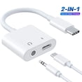 thumbnail image 1 of USB C to 3.5mm Headphone Adapter with USB C PD 3.0 Charging Port, Compatible for Samsung S21/S20+/S20 Ultra/S20/Note10+/Note10, Pixel 4 3 2 XL, iPad Pro 2020/2018, OnePlus and More, 1 of 8