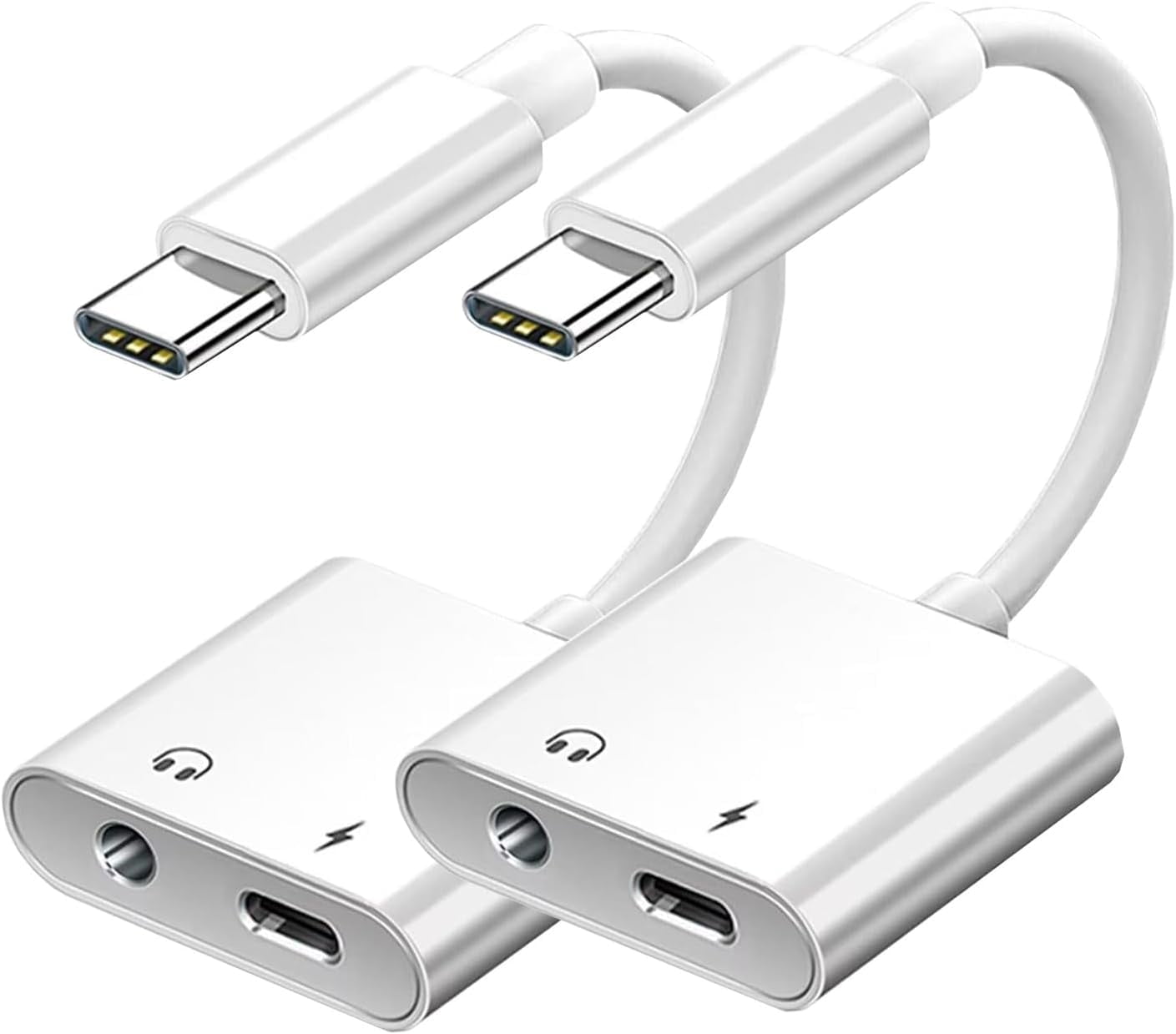 2-in-1 USB-C To 3.5mm Audio Adapter With Charging Port - Listen & Power Your Phone