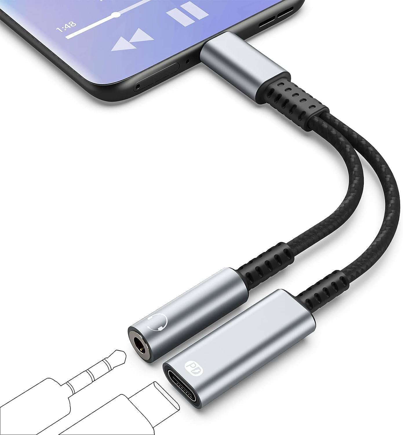 Usb c aux splitter new arrivals