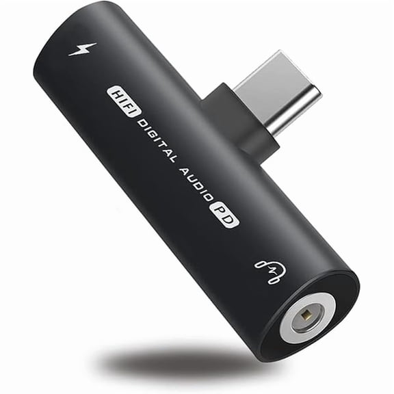 USB C to 3.5mm Headphone and Charger Adapter for iPhone 16 15, 2 in 1 Type C to AUX Mic Jack Dongle with PD Fast Charge Fit with iPhone 16 15 Series, Galaxy S20 S21+ S22 S23 Ultra,Pixel, iPad Pro