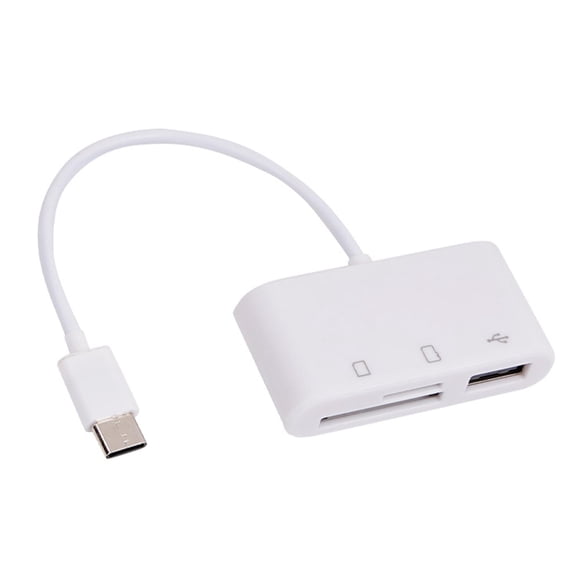 USB C 3-in-1 Hub Converter Type-C Adapter SD Card Reader For Laptop MacBook Pro