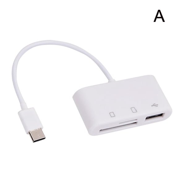 USB C 3 in 1 Hub Converter Type-C Adapter SD Card Reader For Ma D3S6