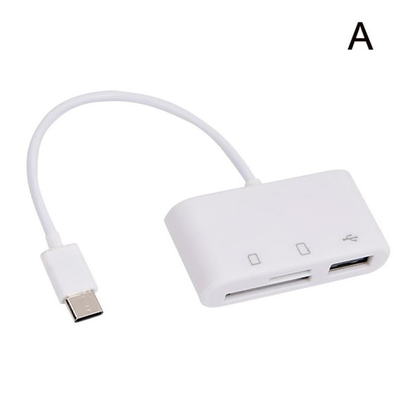 USB C 3 in 1 Hub Converter Type-C Adapter SD Card Reader For MacBook Pro La NEW H0A5