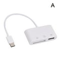thumbnail image 1 of USB C 3 in 1 Hub Converter Type-C Adapter SD Card Reader For MacBook Pro Laptop D0P2, 1 of 1