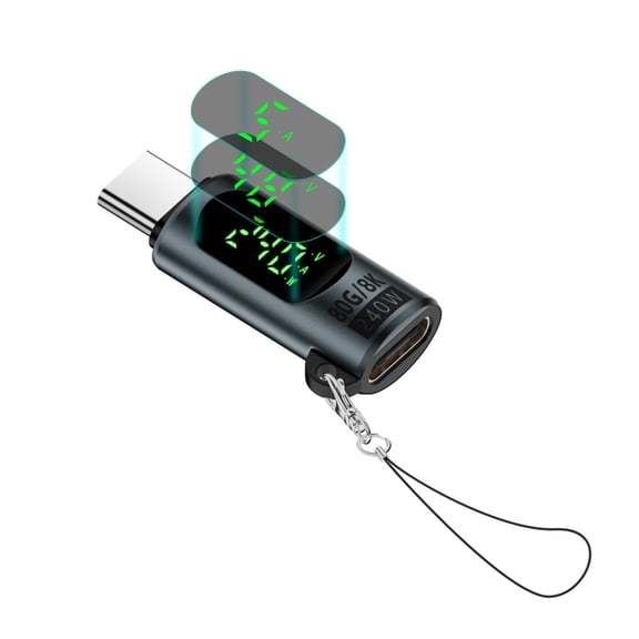 USB C Male to Female Adapter USB C Adapter with 240W Fast Charging &8K@60Hz Video Output Capability for Laptop