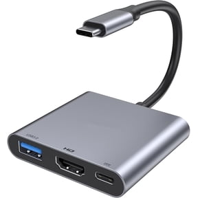 USB C 4K Output Adapter, Type-C Hub Converter to 4K USB 3.0 PD Charging Port, USB-C Digital AV Multi-Port Adapter for 15 Pro Max/15 Pro/15 Plus/15
