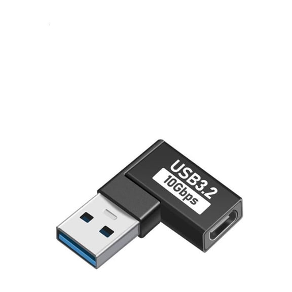 USB C 90 Degree Side Angled Connectors Fast Speed Charging Cable Adapter Secure For Tight Space Travel Friendly