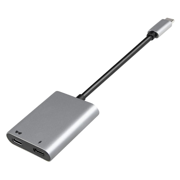 USB-C to AR Glasses with Adapter Hub for Switch 2/OLED/1, Steam Deck, ROG Ally, iPhone 15-17, Android Phones, Viture/RayNeo/Xreal - Support 100W PD Fast Charging, 4K@60Hz 2K/1080P 120Hz - Silver