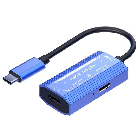 USB-C to USB-C 4K Adapter Cable, Smart Glasses Charging & Power Converter, Compatible with iPhone 15, Android Phones, Tablets, Handheld Consoles