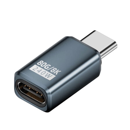 USB C Adapter 240W 80Gbps 8K@60Hz for Thunderbolt4/5 and Phone 16 15 with Fast Charging Display