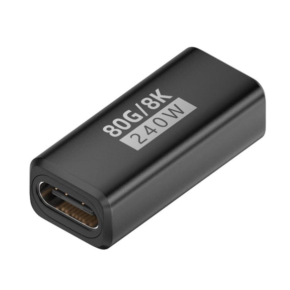 USB C Adapter 240W 80Gbps 8K Video Output for Laptops Tablets Phones with Real Time Power Display