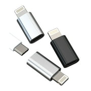 USB C Female to Lightning Male Charger Adapter(3 Pack)Type C Data Transfer Cable Converter Thunderbolt Connector for Apple Adaptador for iPhone 14 13 12 11 Pro Max for iPad Charging Power Port Dongle