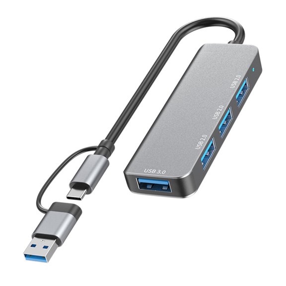 USB C Adapter 4/5/7/8 Port USB3.0 100W Docking Station Fast Charging Data Transfer for Mobile and Computer Devices