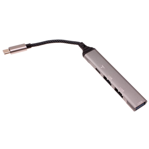 USB-C Adapter 4-in-1 Hub PD for Samsung Galaxy S21/S22/S23/S24/S25/Plus/Ultra - TYPE-C Charger Port USB Splitter