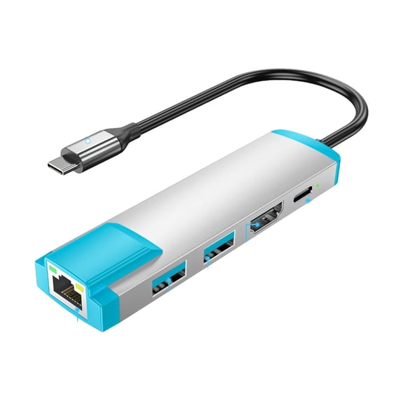 USB C Adapter 4K@60Hz Output Gigabit Ethernet Dock Suitable for Consoles 2