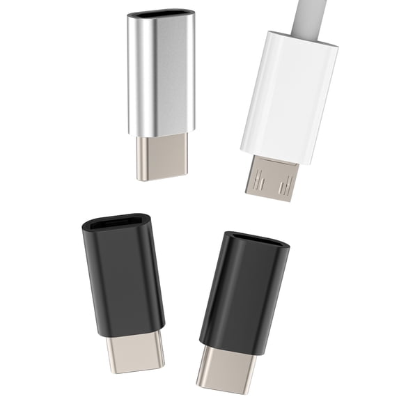 USB C Male to Micro USB Female Charger Adapter(3Pack)for Apple Type C Cable Converter for iPhone 15 16 Pro Max for iPad 10 Air 4 Charging Connector Compatible for Samsung Galaxy S25 S24 S23 Android
