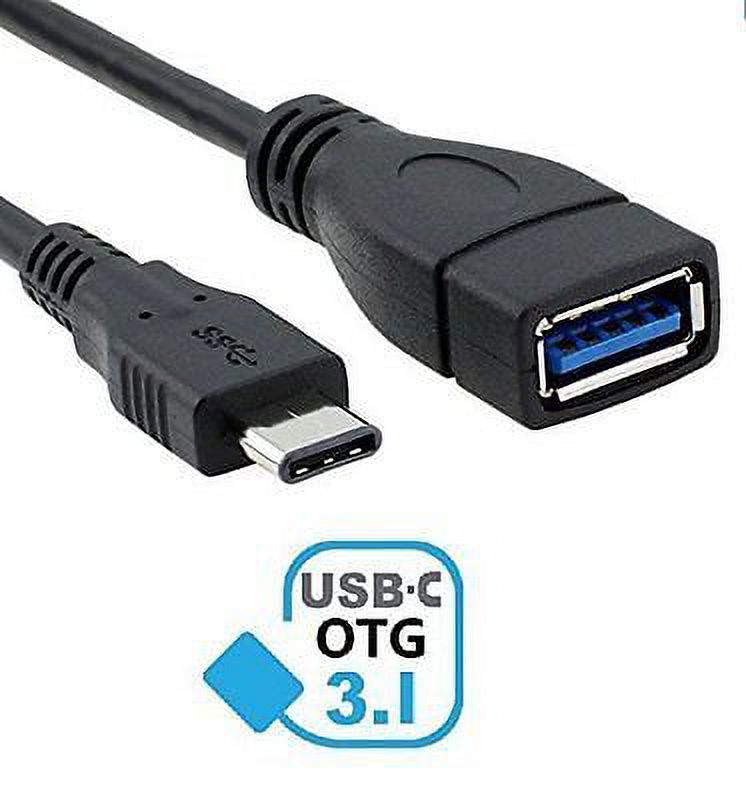 USB C to USB Adapter Cable, Short Type C Adapter USB Type C to USB 3.0 Adapter USB3.1 Type C Male to USB 3.0 A Female Adapter Cable, Support OTG Function, for Macbook Pro, Chromebook Pixel - image 1 of 1