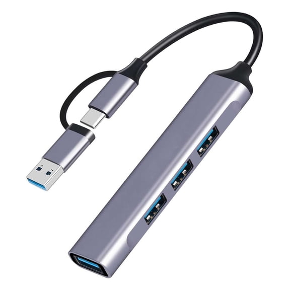 USB-C Adapter Compatible With Google Pixel 4a/5a/6a/7a/8a/9a/10a - 4-in-1 Hub USB-A USB-C to USB-A Converter USB Splitter