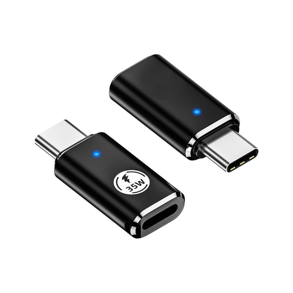 USB C Adapter, Type-C Charging and Data Traer Cable, 35W Fast Charging, 480 Mbps Data Sync, Durable Aluminum Alloy, Plug and Play, Portable USB-C Converter