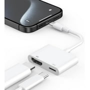 USB C Adapter Compatible with iPhone 15 to TV, Type C Digital AV Adapter 4K Sync Screen Connector Cable Compatible with iPhone 15/15 Pro/15 Pro Max/15 Plus to HDTV Projector Monitor